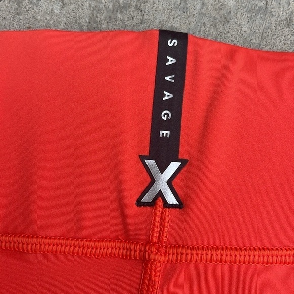Savage X Fenty Orange Bike Shorts - Picture 3 of 7